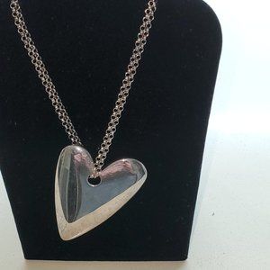 STERLING SILVER HEART NECKLACE